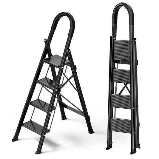 Culaccino Step Ladder 4 Step Ladder Black