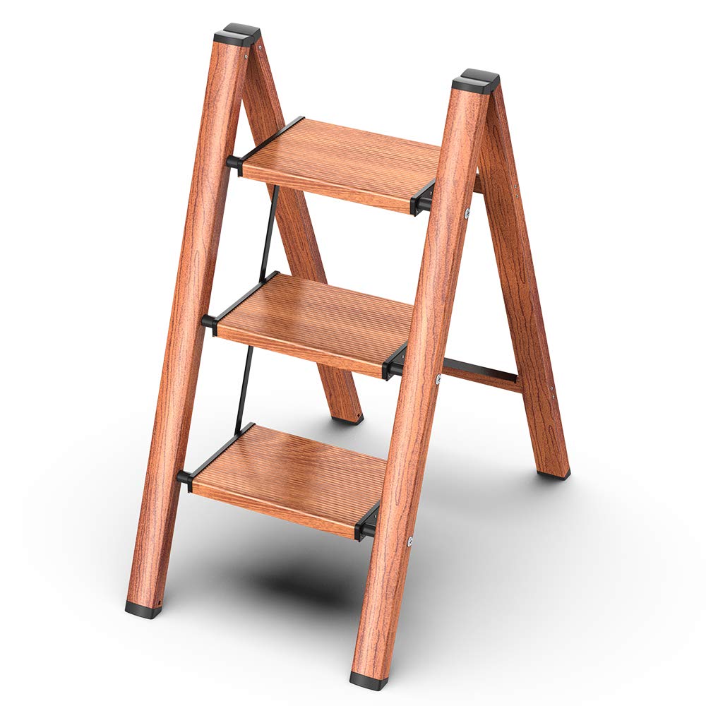 Culaccino 3 Step Ladder Woodgrain