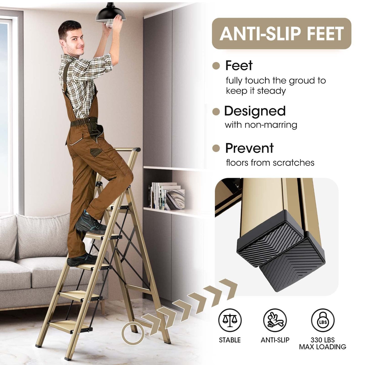 Culaccino 5 Step Ladder Gold Plus