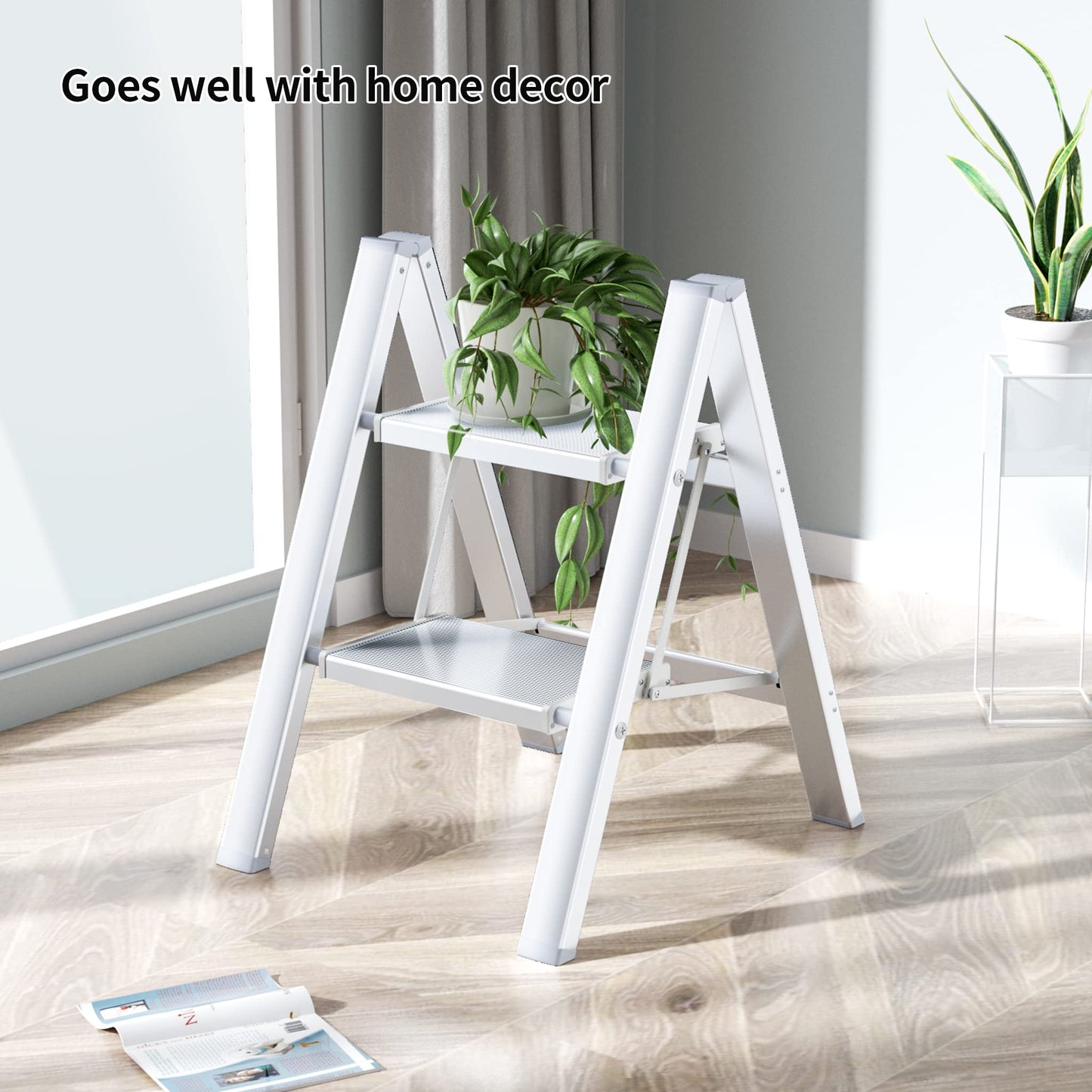 Culaccino 2 Step Ladder White Plus