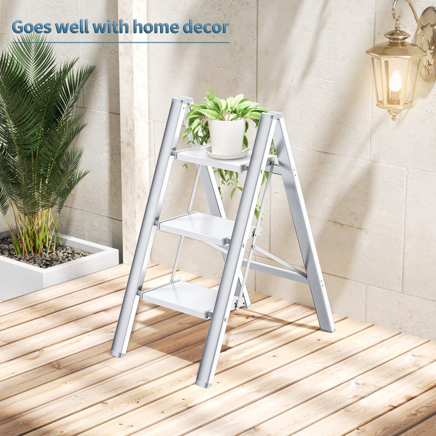 Culaccino 3 Step Ladder White Plus