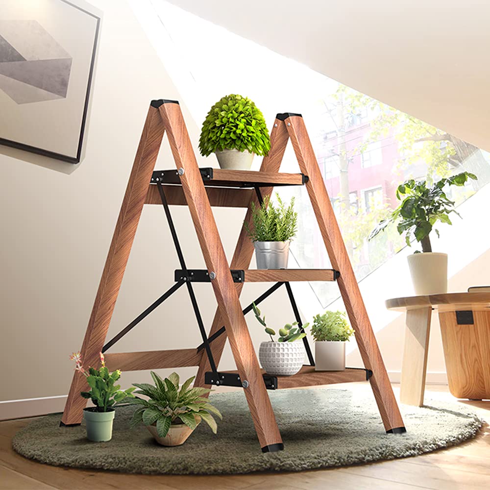 Culaccino 3 Step Ladder Woodgrain