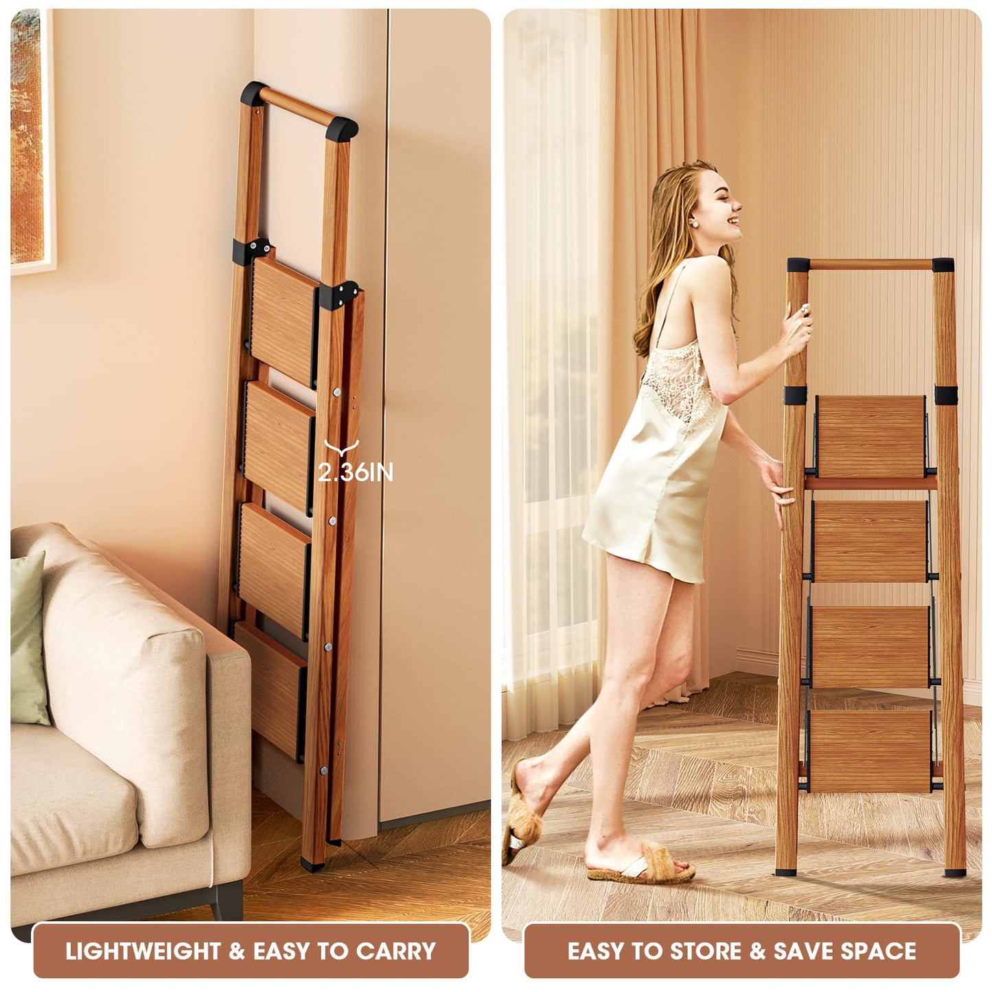 Culaccino 4 Step Ladder Woodgrain Plus