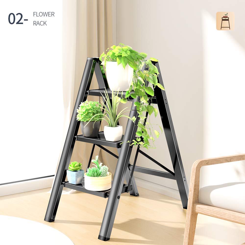 Culaccino 2 Step Ladder Black Plus